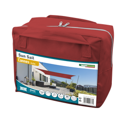 Windhager CANNES Rectangle SunSail 2x3m - red