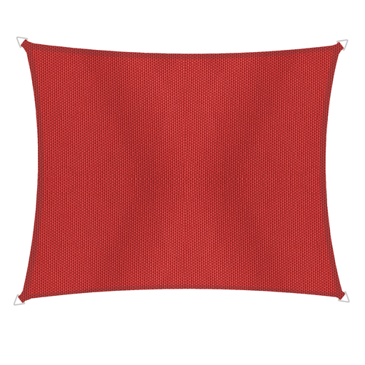 Windhager Solsegel SunSail CANNES Rektangel 4x5m - röd