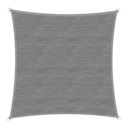 Windhager CAPRI Square SunSail 4x4m - grey