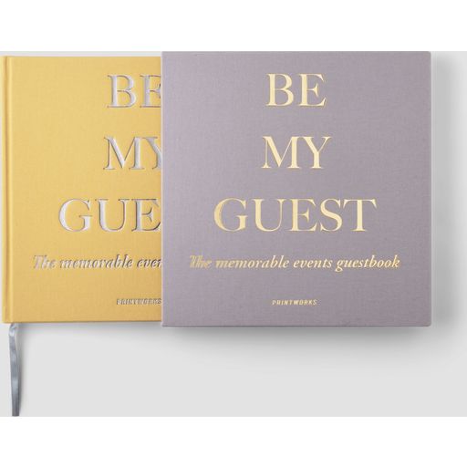 Printworks Gästbok - Be My Guest - beige/gul