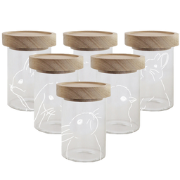 Eulenschnitt Easter Mini Storage Jars, Set of 6 - 1 set