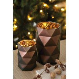 Fink Zao Tealight Holders in Brown Gold