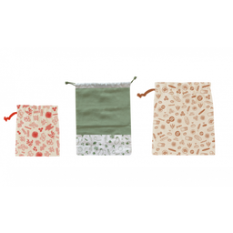 Pebbly Organic Cotton Bags - Set of 3