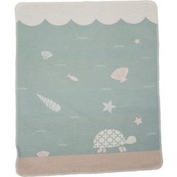 David Fussenegger JUWEL Baby Blanket - Turtle - Sea Green