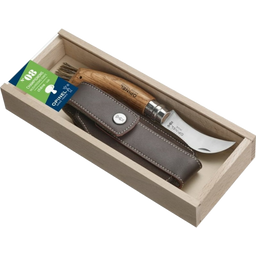 Plumier N°08 Folding Mushroom Knife - Oak, with Case - 1 set
