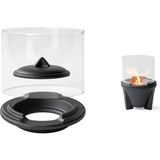 Ljusglas-fäste för vaxbrännare® lava black - Large