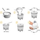 Denk Ceramic Granicium Yoghurt Maker - 2 Parts - 1 Set