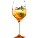 Spritz Orange Crystal Glass, Gift Set of 2 - 1 set