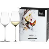 Set di 2 Calici da Vino "refreshing & light" in Confezione Regalo