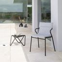 ANCÔNE - Sedia con Braccioli Curvi, Rivestita in Sunbrella® - Granit