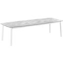 Table d'Extérieur ANCÔNE, avec Rallonge, Aspect Béton - Kaolin
