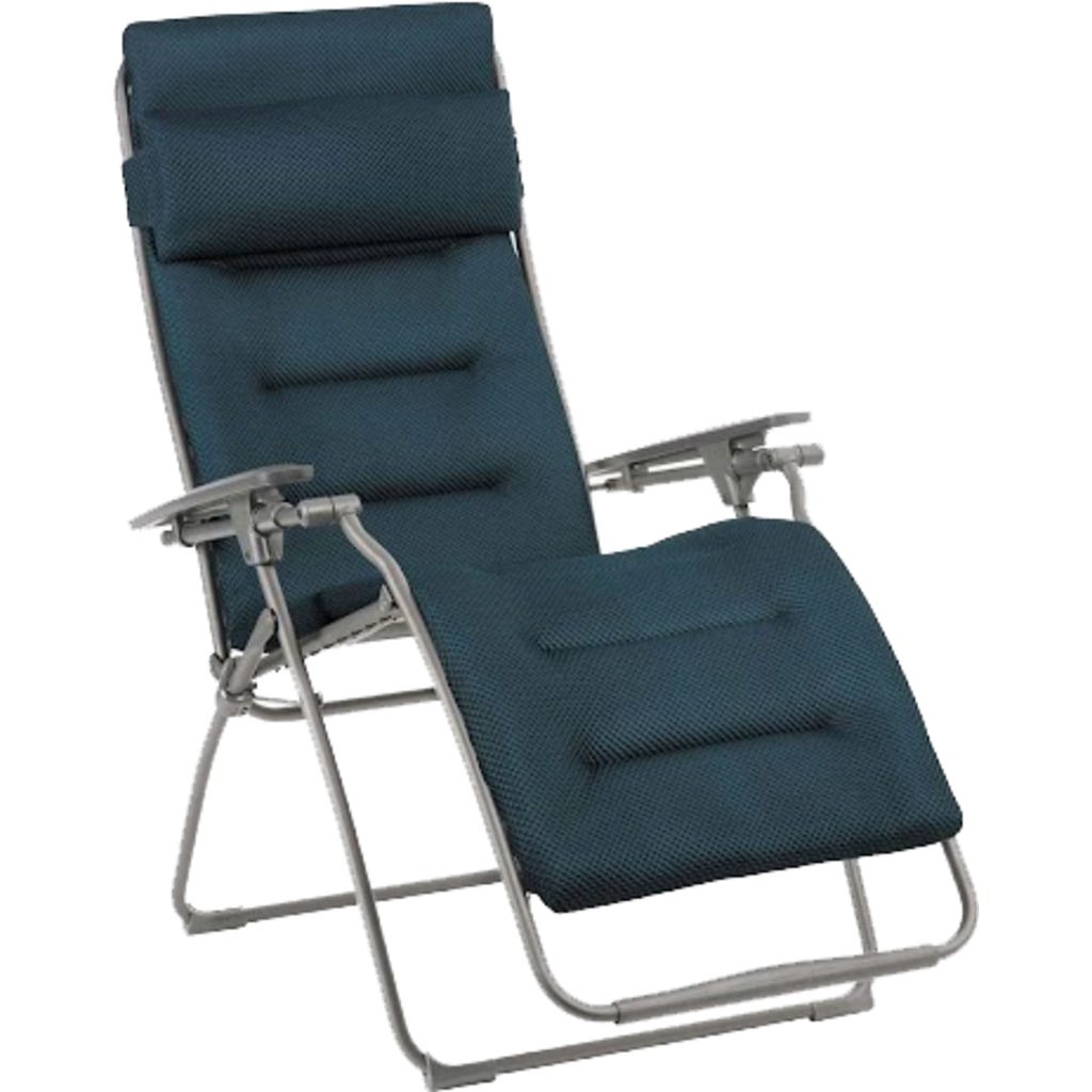 Poltrona Reclinabile Sdraio LaFuma FUTURA BeComfort LFM3130 - Colore Moka - Struttura Acciaio Con Tela Imbottita - Zero Gravità