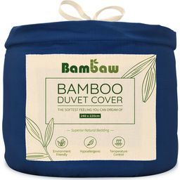 Bambaw Cozy Bamboo Duvet Cover 240 x 220 cm - Navy Blue