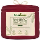 Bambaw Cozy Bamboo Duvet Cover 240 x 220 cm - Burgundy