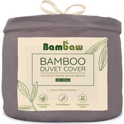 Bambaw Cozy Bambu Påslakan 200x200 cm - Dark Grey