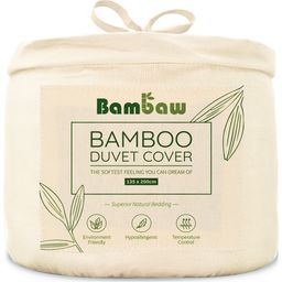 Bambaw Cozy Funda Nórdica de Bambú 135 x 200 cm - Marfil