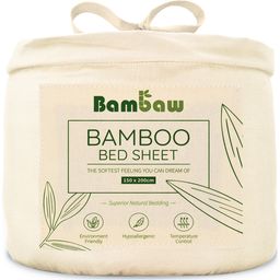 Bambaw Cozy Sábana Bajera de Bambú 150 x 200 cm - Marfil