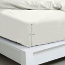 Bambaw Cozy Bamboo Fitted Sheet 150 x 200 cm - Ivory