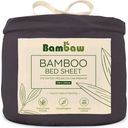 Bambaw Cozy Bamboo Fitted Sheet 140 x 200 cm - Charcoal