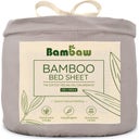 Bambaw Cozy Bamboo Fitted Sheet 140 x 200 cm - Grey