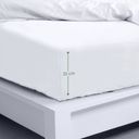 Bambaw Cozy Bamboo Fitted Sheet 140 x 200 cm - White