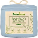 Bambaw Cozy Bambus Spannbettlaken 140 x 200 cm - Light Blue