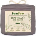 Bambaw Cozy Bamboo Fitted Sheet 140 x 200 cm - Dark Grey