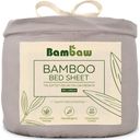 Bambaw Cozy Lenzuolo con Angoli in Bambù 90 x 190 cm - grigio