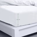 Bambaw Cozy Bambus Spannbettlaken 90 x 190 cm - White