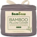 Bambaw Cozy Bamboo Pillowcase 80 x 80 cm, Set of 2 - Dark Grey