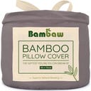 Prevleka za blazino iz bambusa 50 x 75 cm, 2-delni set - Dark Grey