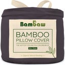 Bambaw Cozy Bamboo Pillowcase 50 x 75 cm, Set of 2 - Charcoal