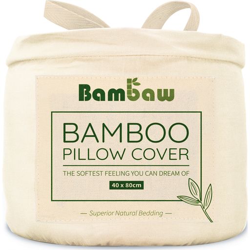 Bambaw Cozy Bamboo Pillowcase 40 x 80 cm, Set of 2 - Ivory
