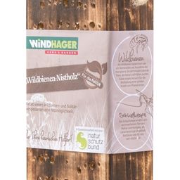 Windhager Nesting Wood for Wild Bees - 1 Pc.