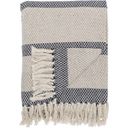 ROFUS Blanket - Block Stripes, Dark Blue & Beige - 1 item