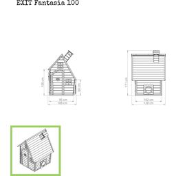EXIT Toys Maisonnette en Bois Fantasia 100 - Natural
