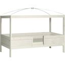 LIFETIME 4-in-1 Canopy Bed, Glazed White