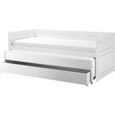 Cabin Bed with Guest Bed and Storage Drawer, White - Standard Slats