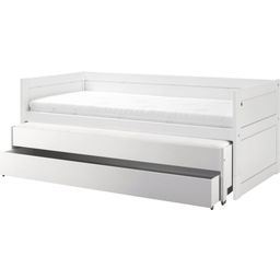 Cabin Bed with Guest Bed and Storage Drawer, White - Standard Slats