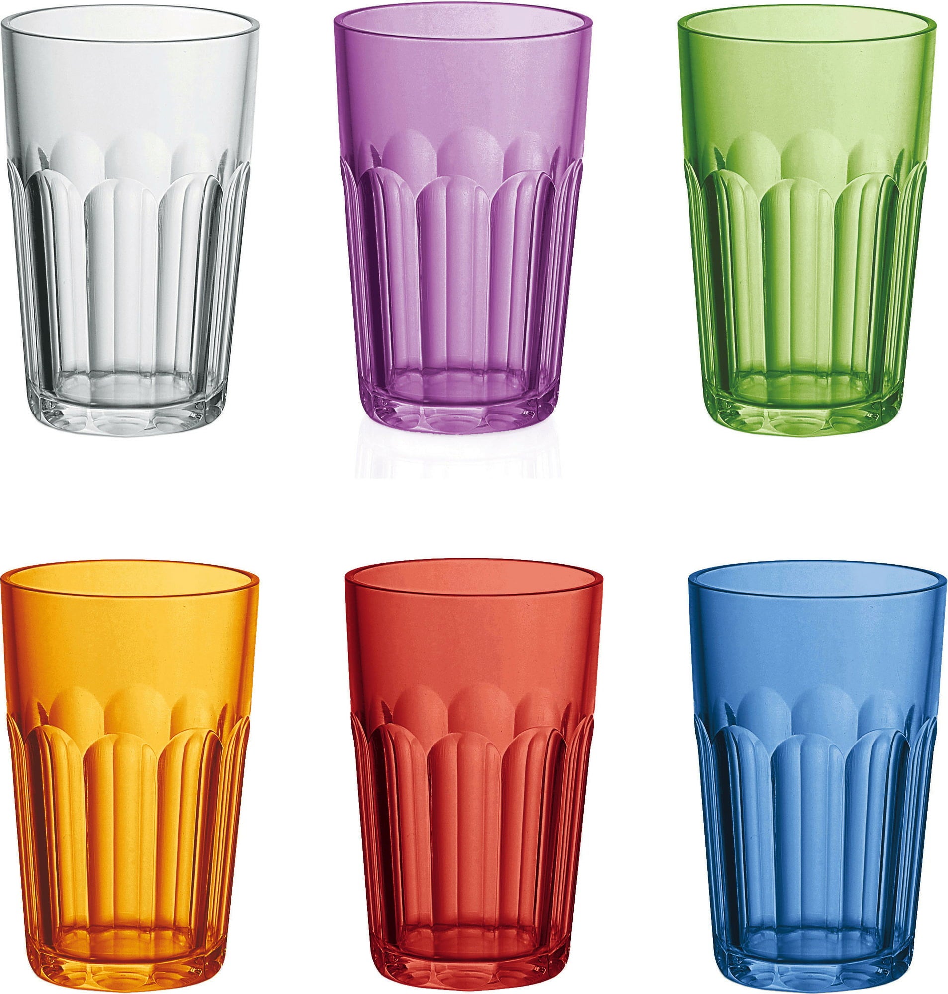 guzzini HAPPY HOUR - Set di 6 Bicchieri Alti - 1 set