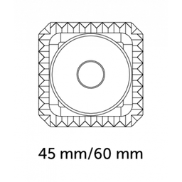 Pečatni rezalnik za raviole kvadratne oblike - cikcak rob