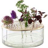 Villa Collection ELVA Vase, Glass & Brass