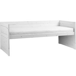 LIFETIME Cabin Bed, Glazed White - Standard Slats with 16 Slats