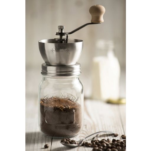 Kilner Kaffekvarn med Roterande Vev & Glas - 1 Set