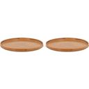 Villa Collection FJORD Plates, Set of 2 - Amber