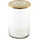 2-delni set vaz ELVA iz stekla in medenine - 1 set