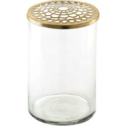 2-delni set vaz ELVA iz stekla in medenine - 1 set