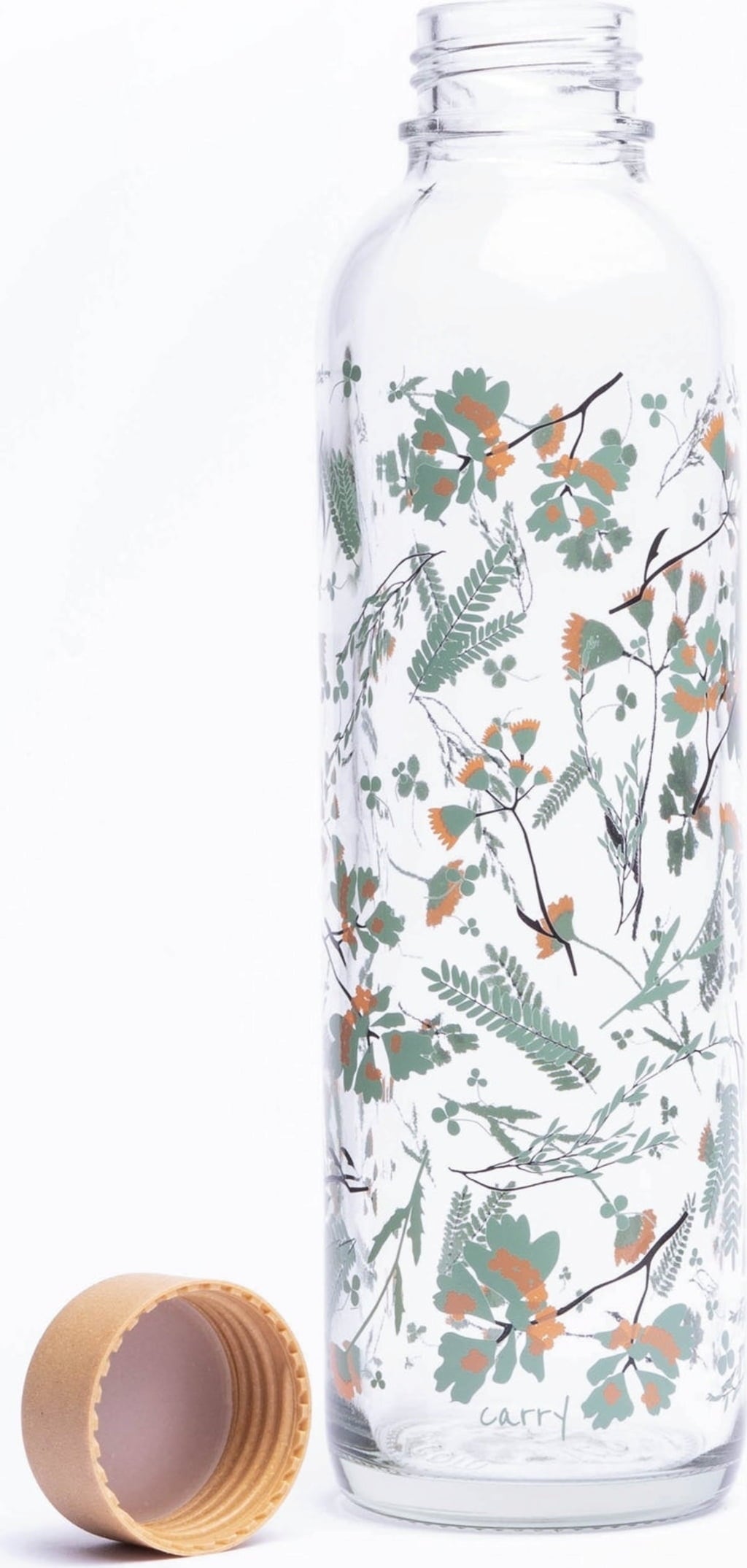 CARRY Bottle Glasflasche - FLOWER RAIN, 0,7 l - 1 Stk
