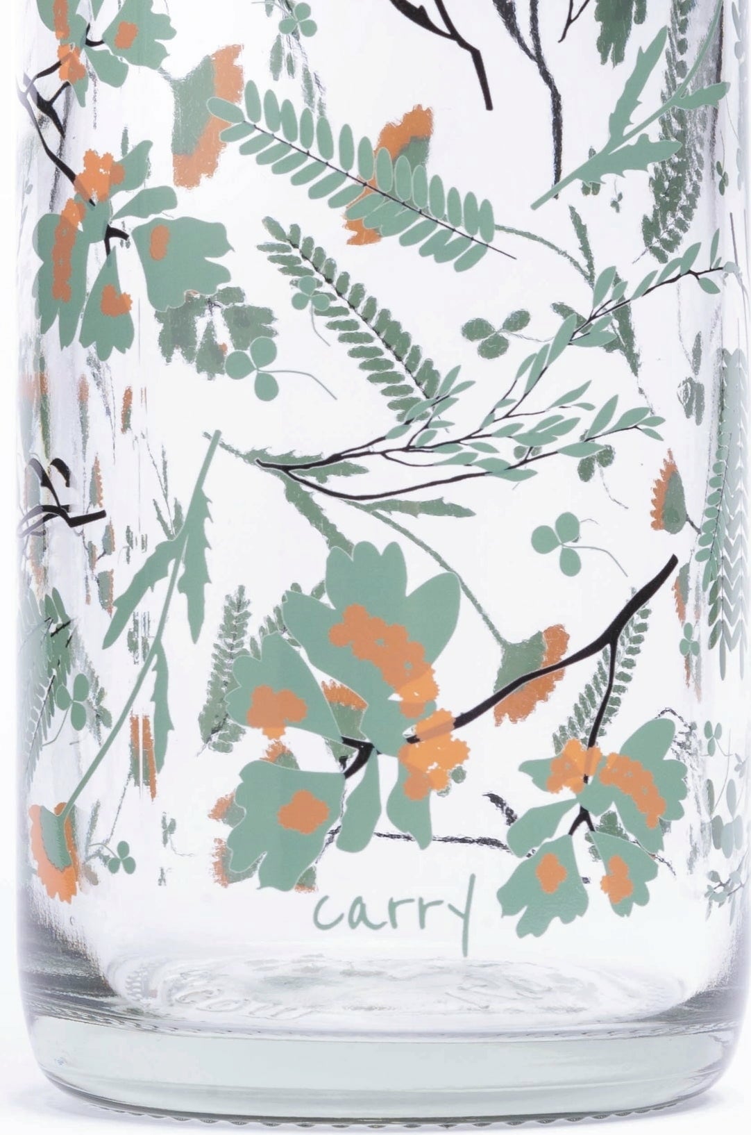 CARRY Bottle Glasflasche - FLOWER RAIN, 0,7 l - 1 Stk