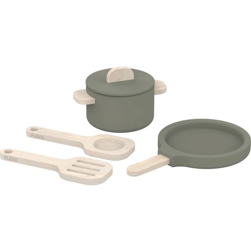 Flexa PLAY Pot and Pan Set - Dusty Green
